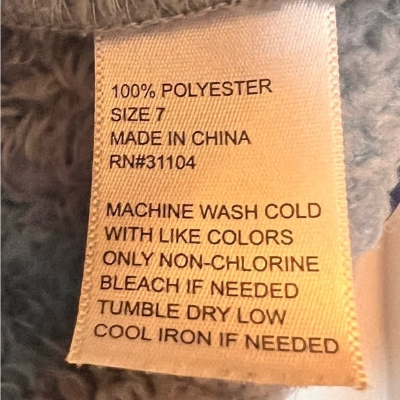 Boys Size 7 Lightening Bug Gray Quarter Zip Pullover Jacket Pockets Jumper - Picture 5 of 6